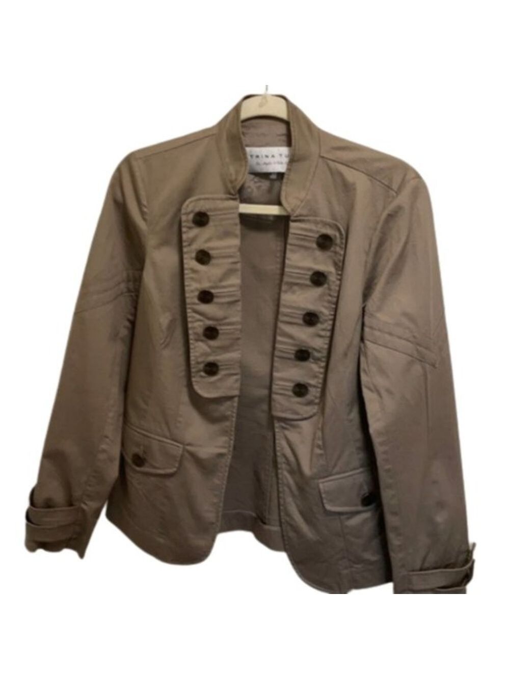Trina Turk Tan Jacket Coat.‎ Size 8. Women's Fashion
